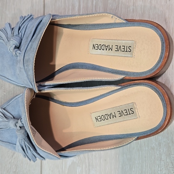 Steve Madden Women Tassel Magan Leather The Pointed Toe Heels Shoes sz 5.5M - Picture 6 of 13